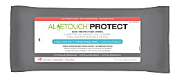 Aloetouch PROTECT Dimethicone Skin Protectant Wipes, 8" x 12", White, 48 Wipes Per Pack, Case Of 12 Packs