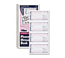 TOPS® Carbonless While You Were Out Book, 5 1/2" x 11", 60% Recycled, Assorted Sheets, Blue/Red 1 thumbnail image