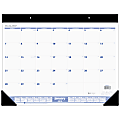 AT-A-GLANCE® Monthly Desk Pad Calendar, 17" x 22", Blue/Gray, January to December 2018 (CSK2200-18)