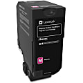 Lexmark™ 74C1SM0 Magenta Return Program Toner Cartridge 1 thumbnail image