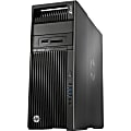HP Z640 Workstation - Intel Xeon E5-2620 v3 Hexa-core (6 Core) 2.40 GHz - 8 GB DDR4 SDRAM - 256 GB SSD - Windows 7 Professional 64-bit - Convertible Mini-tower - Brushed Aluminum, Black 1 thumbnail image