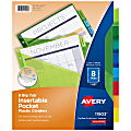 Avery® Big Tab™ Insertable Plastic Dividers, Single Pocket, Multicolor, 8-Tab
