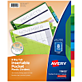 Avery® Big Tab™ Insertable Plastic Dividers, Single Pocket, Multicolor, 8-Tab 1 thumbnail image