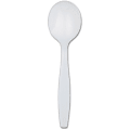 Dixie® Heavyweight Utensils, Soup Spoons, White, Box Of 100