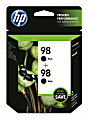 HP 98 Black Ink Cartridges, Pack Of 2, C9514FN 1 thumbnail image