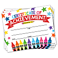 Hadley Designs Certificates For Students, 8" x 10", Colorful Crayons Award, Set Of 25 1 thumbnail image