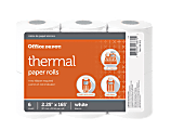 Office Depot® Brand Thermal Paper Rolls, 2-1/4" x 165', White, Pack Of 6 1 thumbnail image