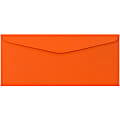 JAM Paper® Booklet Envelopes, #9, Gummed Seal, Orange, Pack Of 50