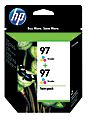 HP 97 Tri-Color Ink Cartridges, Pack Of 2, C9349FN 1 thumbnail image