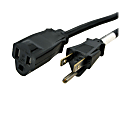 StarTech.com Power Extension Cable - 125V AC - 15A - 6ft - Black - Extend your power cord by 6ft - 6ft 5-15 Extension Cord / 6 ft NEMA Extension Cord / AC Power Extension Cord / 6 feet Power Extension Cable / NEMA 5-15R to NEMA 5-15P - Saves space