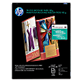 HP Inkjet Tri-Fold Brochure Paper, Matte, Letter Size (8 1/2" x 11"), 48 Lb, Pack Of 100 Sheets