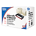 Office Depot® Brand Verifone Kit For 250/500 Models, 3" x 100', Pack Of 10 Rolls & 1 Ribbon