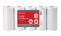 Office Depot® Brand 1-Ply Bond Paper Rolls, 2-3/4" x 128', White, Pack Of 10 1 thumbnail image