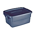 Rubbermaid® Roughneck Storage Tote, 3 Gallons, Blue 1 thumbnail image