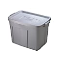Rubbermaid® Roughneck Storage Tote, 18 Gallons, Silver