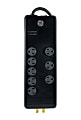 GE Pro 8-Outlet Surge Protector, 4' Cord, Black, 33666 1 thumbnail image