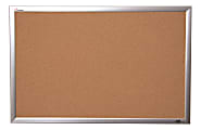 SKILCRAFT® Cork Bulletin Board, 18" x 24", Aluminum Frame With Silver Finish (AbilityOne 7195 01 484 0007) 1 thumbnail image