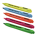 SKILCRAFT Retractable Chisel-Tip Highlighters, Pack Of 5 (AbilityOne 7520-01-554-8211)