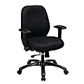 Office Star™ ProLine II Adjustable Ergonomic Fabric Executive Chair, Black 1 thumbnail image
