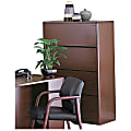 HON® 10700 Radius-Edge 36-7/8"W Lateral 4-Drawer File Cabinet, Mahogany