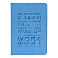 Eccolo™ Inspirational Journal, Success Quote, 5 1/2" x 7 1/2", Blue