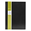Eccolo™ Large Format Business Journal With Vertical Inset, 8" x 10 1/2", Black Or Green