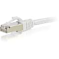 C2G-10ft Cat6 Snagless Shielded (STP) Network Patch Cable - White - Category 6 for Network Device - RJ-45 Male - RJ-45 Male - Shielded - 10ft - White 1 thumbnail image