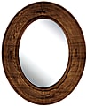 PTM Images Framed Mirror, Oval, 22 1/8"H x 18 1/8"W, Multicolor
