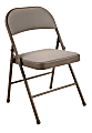 Realspace® Upholstered Padded Folding Chair, Tan 1 thumbnail image
