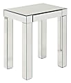 Ave Six Reflections Table, Accent, Rectangular, Silver Mirror 1 thumbnail image
