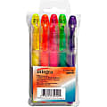Integra Liquid Highlighters - Fine Marker Point - Chisel Marker Point Style - Assorted - 5 / Set