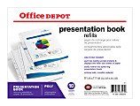 Office Depot® Brand Presentation Book Refill Sheets, 9 1/4" x 11 1/4", Pack Of 10