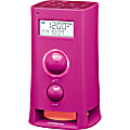Sangean K-200 Desktop Clock Radio, 8"H x 4 7/8"W x 5"D, Pink