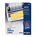 Avery® Dot Matrix Printer Permanent Address Labels, 2 1/2" x 15/16", 3 Across, Box Of 3,000