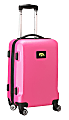 Denco Sports Luggage NCAA ABS Plastic Rolling Domestic Carry-On Spinner, 20" x 13 1/2" x 9", Iowa Hawkeyes, Pink
