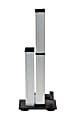 Ergo Desktop Stabilization Leg For Kangaroo Adjustable-Height Desks, 16 1/2"H x 3"W x 7"D, Silver/Black