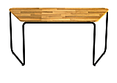 Safco® Connect™ Teaming Series Table, Work Table, Trapezoid, Natural/Black 1 thumbnail image