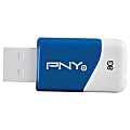 PNY Compact Attaché USB Flash Drive, 8GB, Assorted Colors (No Color Choice) 1 thumbnail image
