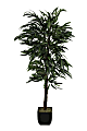 Realspace™ 6' Weeping Ficus Tree With Metal Planter, Black/Green 1 thumbnail image
