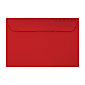LUX Booklet 6" x 9" Envelopes, Peel & Press Closure, Holiday Red, Pack Of 50