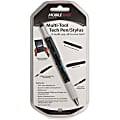 Mobile Edge Multi-Tool Tech Pen/Stylus (Black) - Metal - Black - Tablet, Smartphone Device Supported 1 thumbnail image