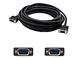 AddOn 50ft VGA Cable - VGA cable - HD-15 (VGA), mini-phone stereo 3.5 mm (M) to HD-15 (VGA), mini-phone stereo 3.5 mm (M) - 49 ft - black 1 thumbnail image