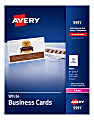 Avery® Laser Microperforated Business Cards, 2" x 3 1/2", White, Pack of 2,500 1 thumbnail image