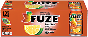 Fuze® Tea With Lemon, 12 Oz, Carton Of 24