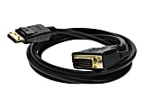 AddOn 6ft DisplayPort to DVI-D Adapter Cable - DisplayPort cable - DisplayPort (M) to DVI-D (M) - 6 ft - black 1 thumbnail image