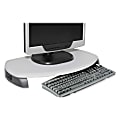 Kantek LCD/CRT Stand with Keyboard Storage - Two Tone Gray - Up to 21" Screen Support - 80 lb Load Capacity - LCD, CRT Display Type Supported13.3" Width - Desktop - Medium Density Fiberboard (MDF) - Light Gray, Dark Gray