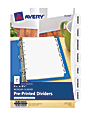 Avery® Days Of The Week Durable Dividers, 5 1/2" x 8 1/2", Pack Of 7