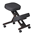 Office Star™ Work Smart Ergonomic Knee Chair, Black/Espresso