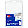 Avery® Removable Labels, 5454, Rectangle, 4" x 6", White, Pack Of 40 1 thumbnail image