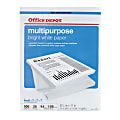 Office Depot® Multi-Use Paper, Letter Size (8 1/2" x 11"), 94 (U.S.) Brightness, 20 Lb, Ream Of 500 Sheets 1 thumbnail image